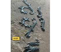 鐵藝純手工鍛打花葉